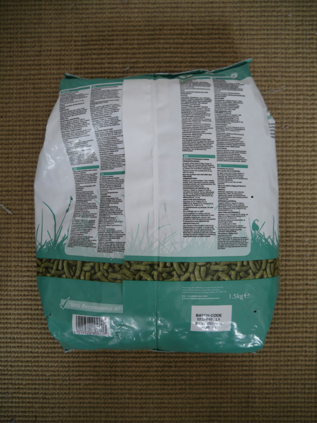 sukilii blog: Science Selective Rabbit food review