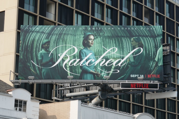 Ratched series premiere billboard Sunset Strip Ratched series premiere billboard