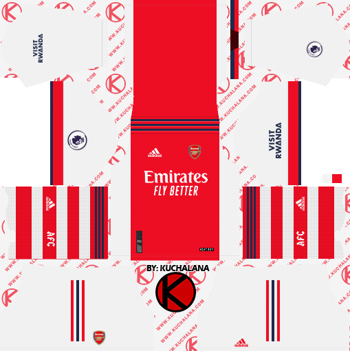 Arsenal 2021-22 Adidas Kit - Dls2019 - Kuchalana
