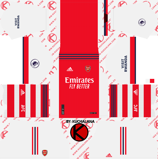 Arsenal 2021-22 Adidas Kit - DLS2019