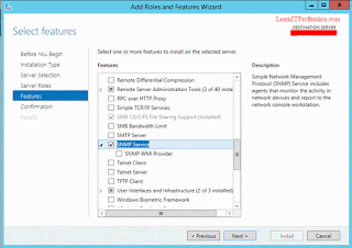 install and configure snmp service on windows server
