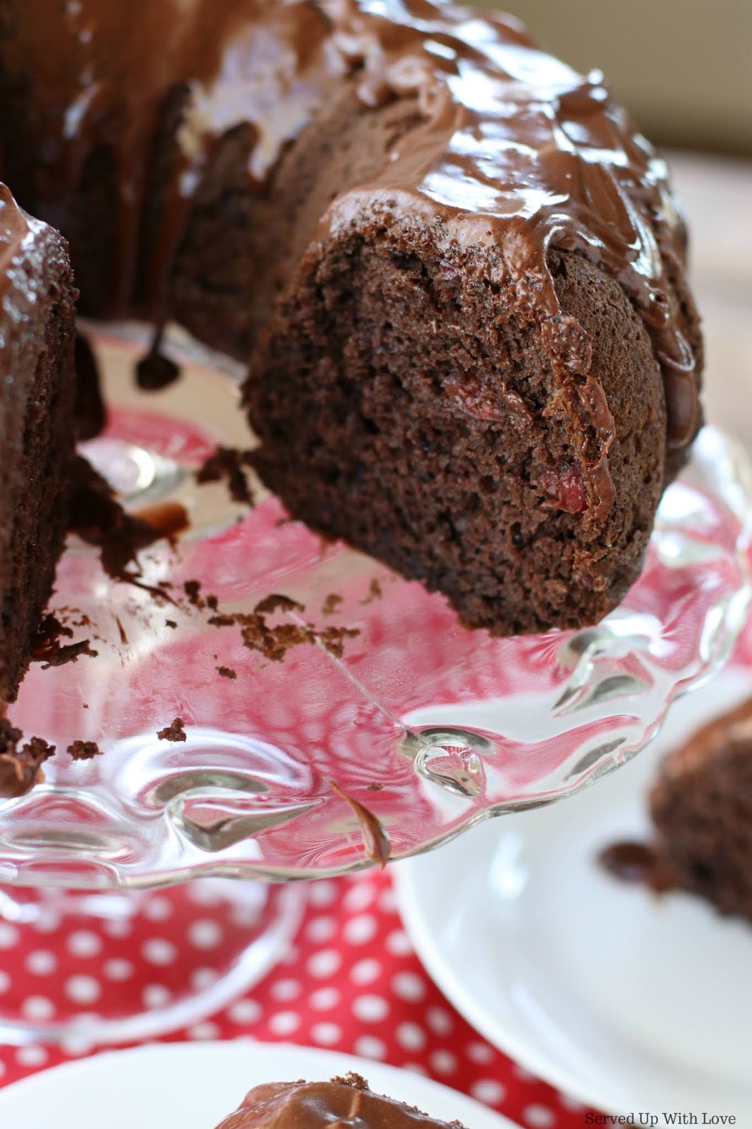 Served Up With Love: Cherry Chocolate Cake