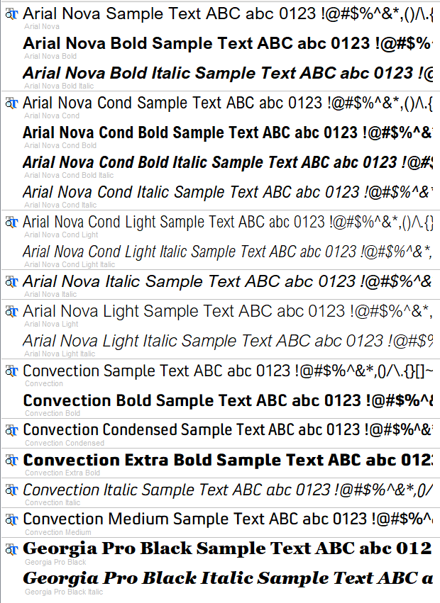 Can i get microsoft font arial nova font