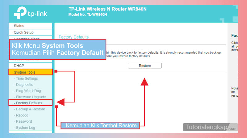 Tutorialengkap 2 Cara Reset Router Agar Kembali Ke Pengaturan Pabrik