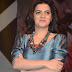 Tamil TV Anchor Divyadarshini Stills In Blue Dress