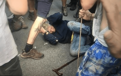 Disability News Service photo for article: ‘Kicked, punched, knocked unconscious, tipped out of wheelchairs’: Campaigners describe repeated police targeting of disabled anti-fracking protesters