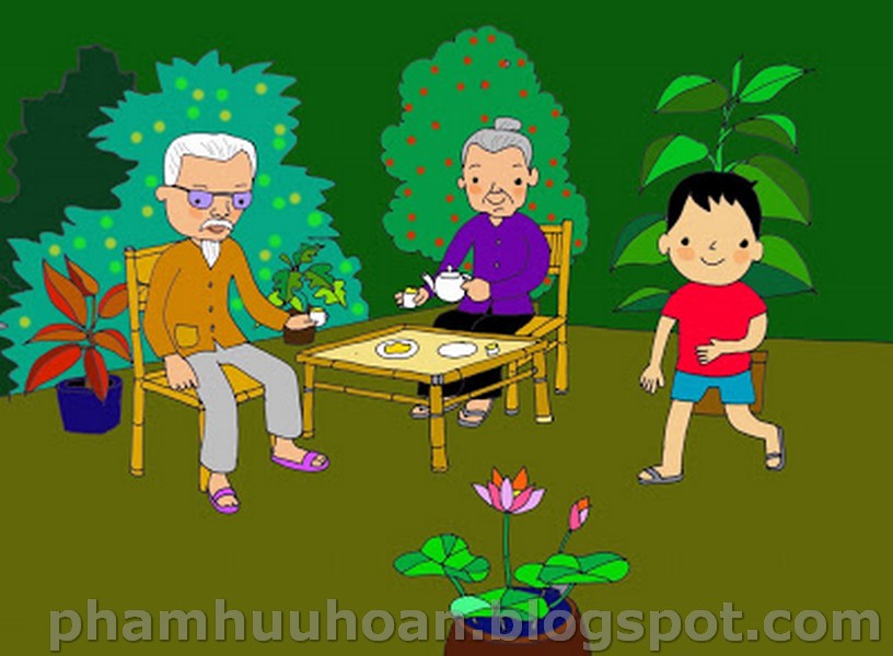 Phạm Hoan: Tranh mầm non : CĐ : Gia đình.