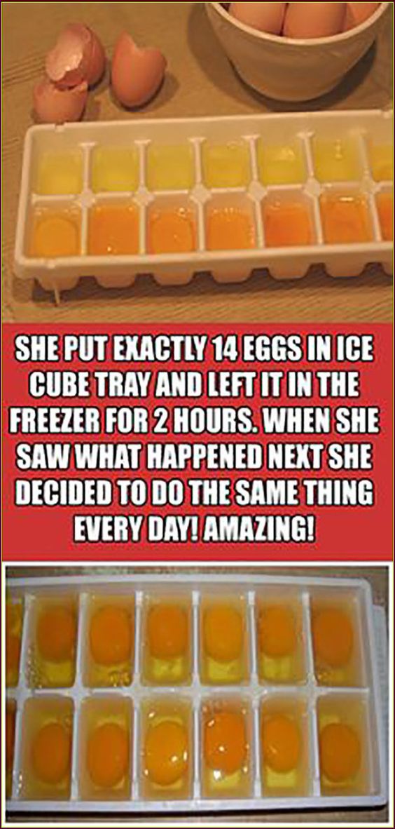 She Put Exactly 14 Eggs In Ice Cube Tray And Left It In The Freezer For