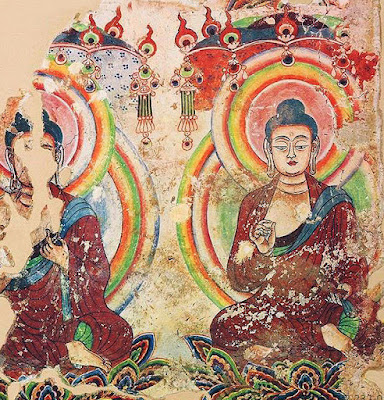 Budha in the Uygur wall painting