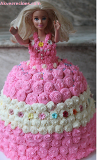 barbie doll cake,recipe