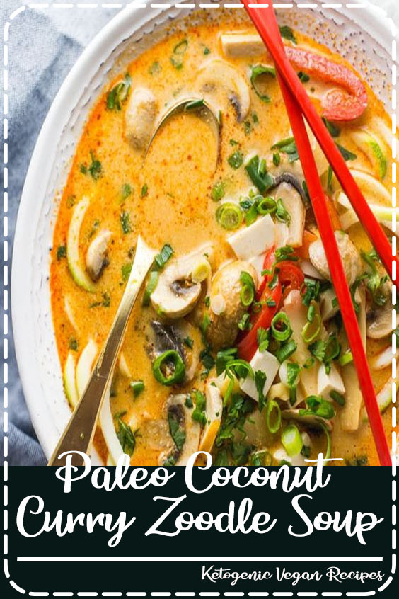 Paleo Coconut Curry Zoodle Soup Tracy Kitchen