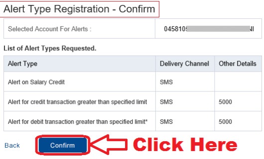 how to register for insta alert in hdfc bank online