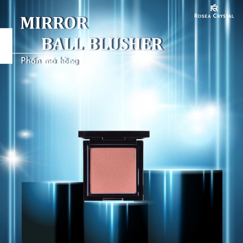 Phấn Má Hồng Rosea Crystal Mirror Ball Blusher C4030-Tone Hồng Đào Nhũ Cam