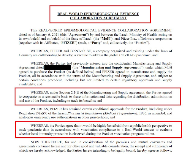 Αποκλειστικό: Αυτή είναι η συμφωνία Ισραήλ-Pfizer-Είναι μέτρηση & ανάλυση επιδημιολογικών δεδομένων του εμβολίου και όχι πείραμα 3 israel pfizer agreement