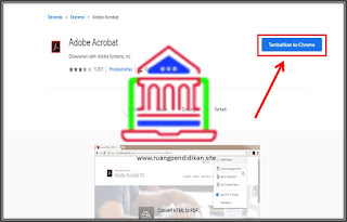 install Adobe Acrobat dalam browser Google Chrome