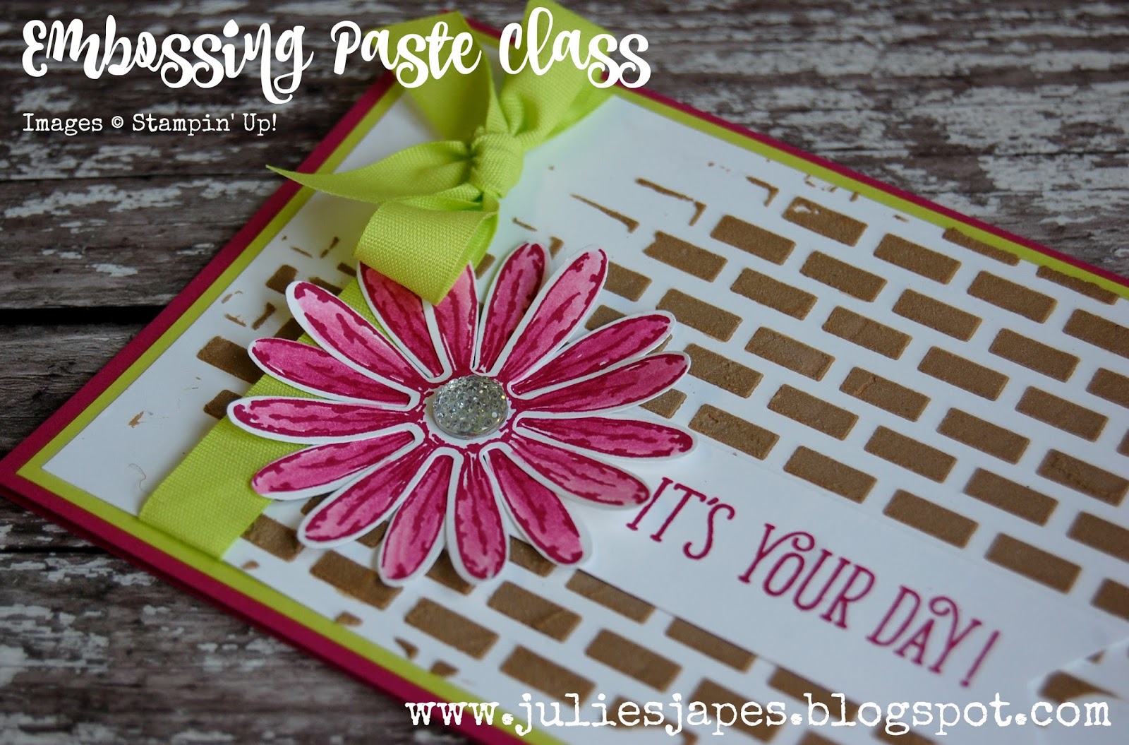 Julie Kettlewell Stampin Up UK Independent Demonstrator Order