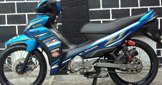 Modifikasi Jupiter Z1 Warna Biru Polos, Metalik, Tosca, Muda, Langit
