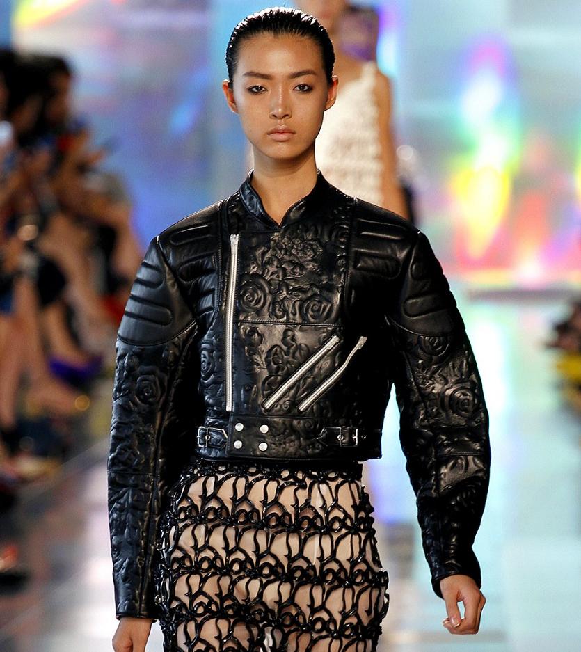 Fashion & Lifestyle: Christopher Kane Leather Jacket... Spring 2013 ...
