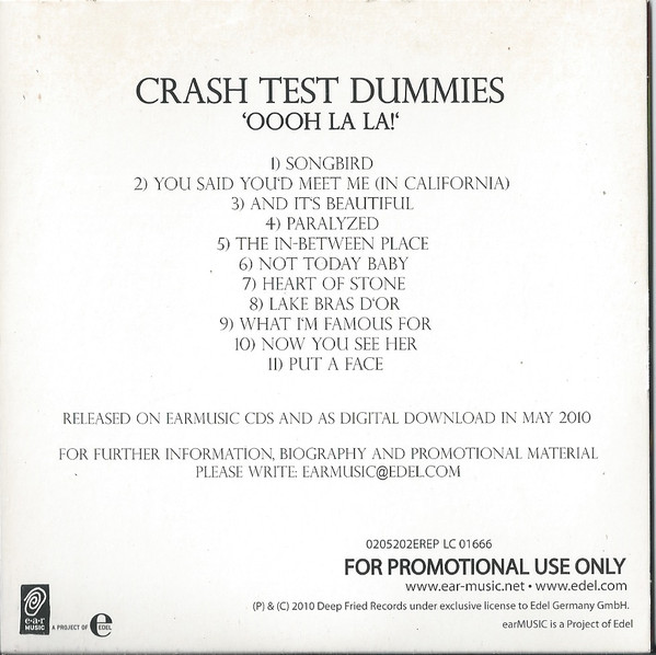 Classic Rock Covers Database Crash Test Dummies Oooh La La! (2010)