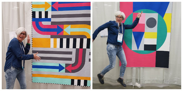 Luna Lovequilts - Funky Town and LOVE quilts at Quiltcon 2020