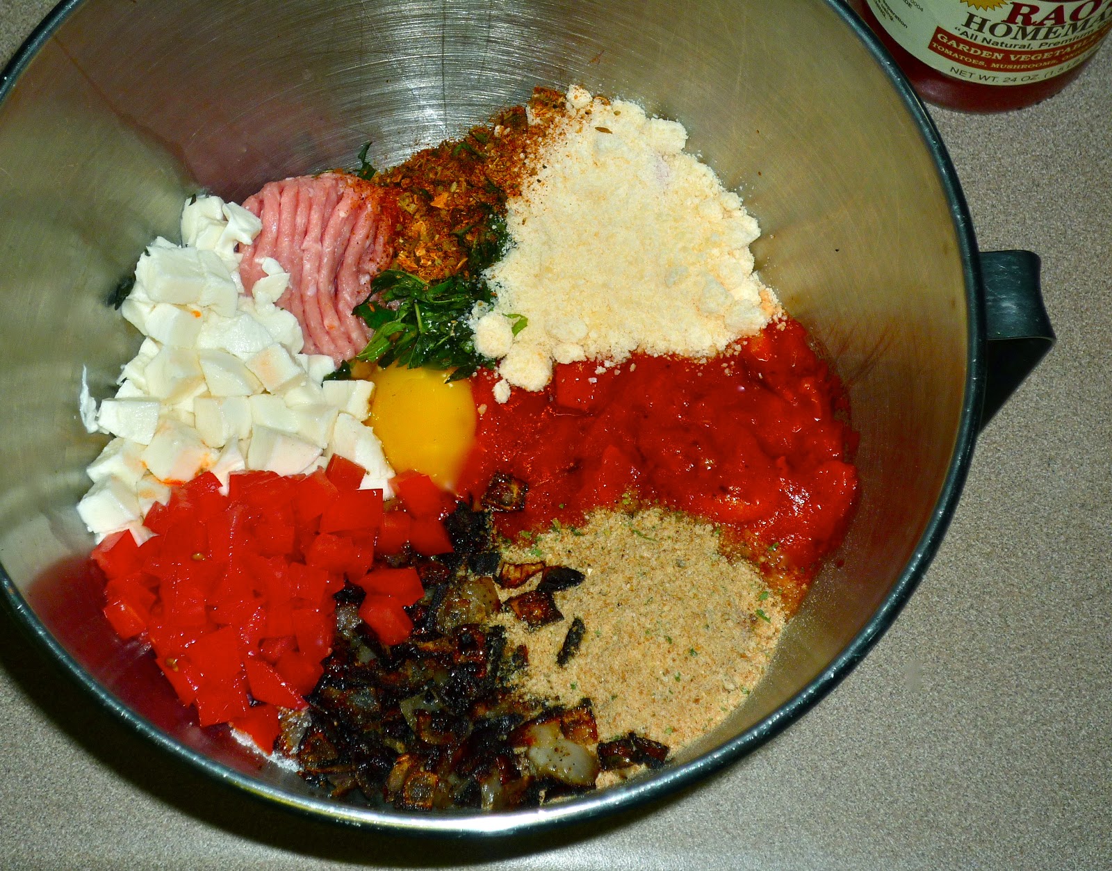 Caprese Turkey Meatloaf...Featuring Rao's Garden Vegetable Sauce Cafe