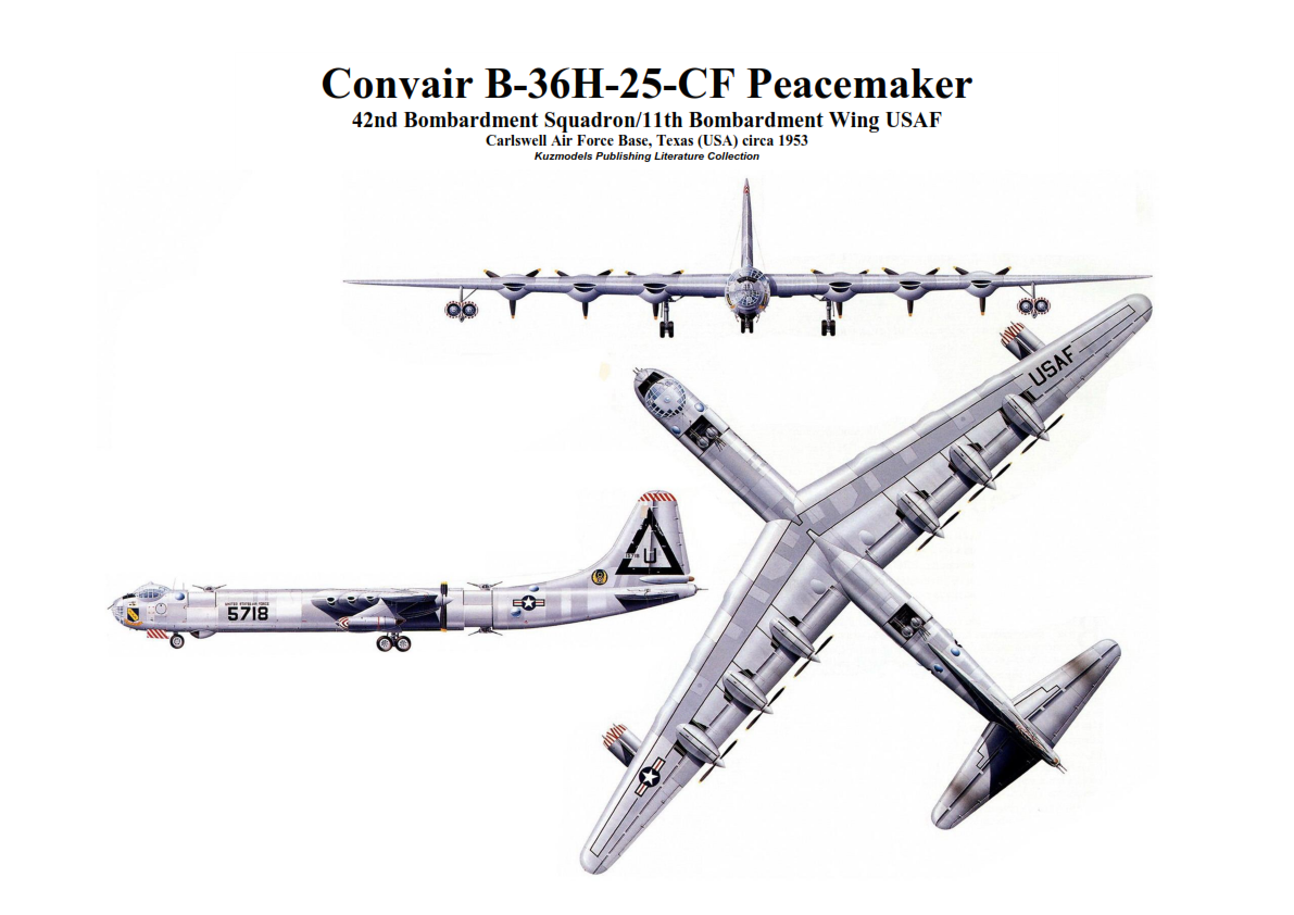 Б 36 размеры. Convair b-36 «Миротворец». Самолёт Convair b 36. Convair b-36 Peacemaker. Convair b-36 чертежи.