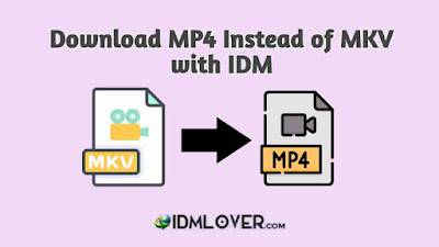 Mkv to mp4 idm, download mp4 instead of mkv with idm, how to fix idm mkv problem, idm mkv problem solution