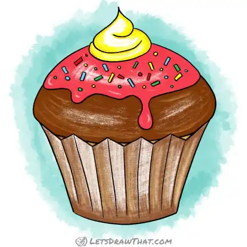 Kem Bánh Cupcake  Vẽ bánh trái cây png tải về  Miễn phí trong suốt Thức  ăn png Tải về