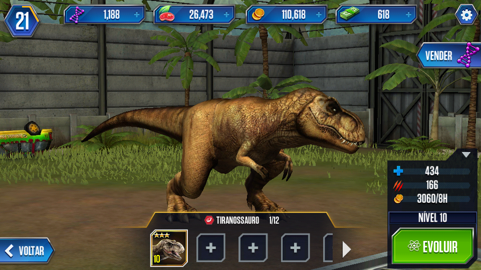 Jurassic World : O Jogo: 2 novos híbridos! Styxossauro e T-rex prontos!