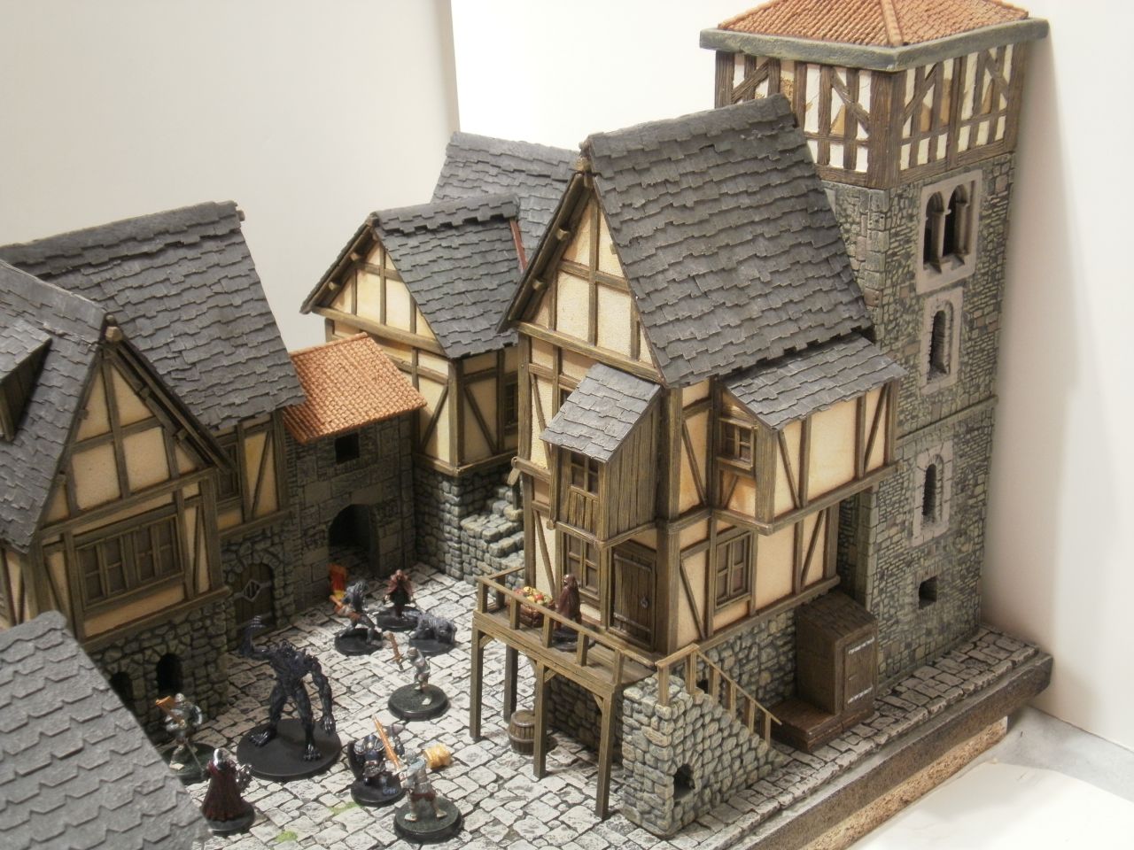 Средневековый город 3d Diorama