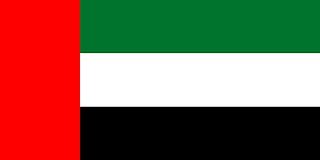 Bendera Negara Uni Emirat Arab di Kawasan Timur Tengah