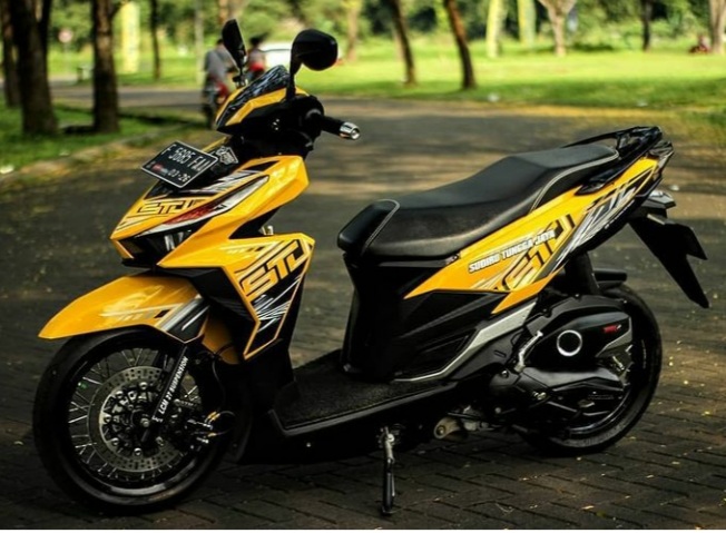 Modifikasi Vario 150 Warna Kuning Polos, Original, Metalik, Stabilo