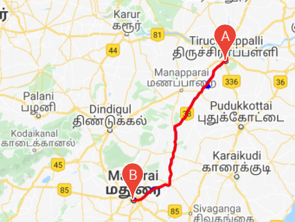 Trichy to Chennai taxi