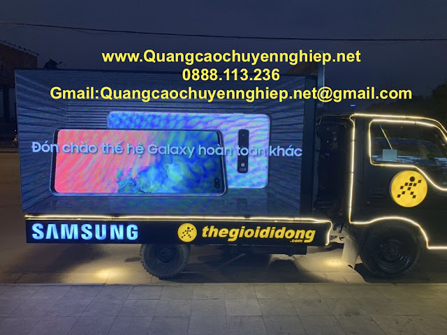 Quảng cáo màn hình LED trên xe tải Quảng cáo màn hình LED trên xe tải