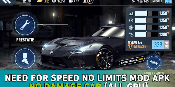 Need For Speed No Limits Mod Apk+Obb Data (Unlimited Money)