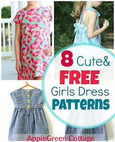 8 Adorable Free Little Girl Dress Patterns - AppleGreen Cottage