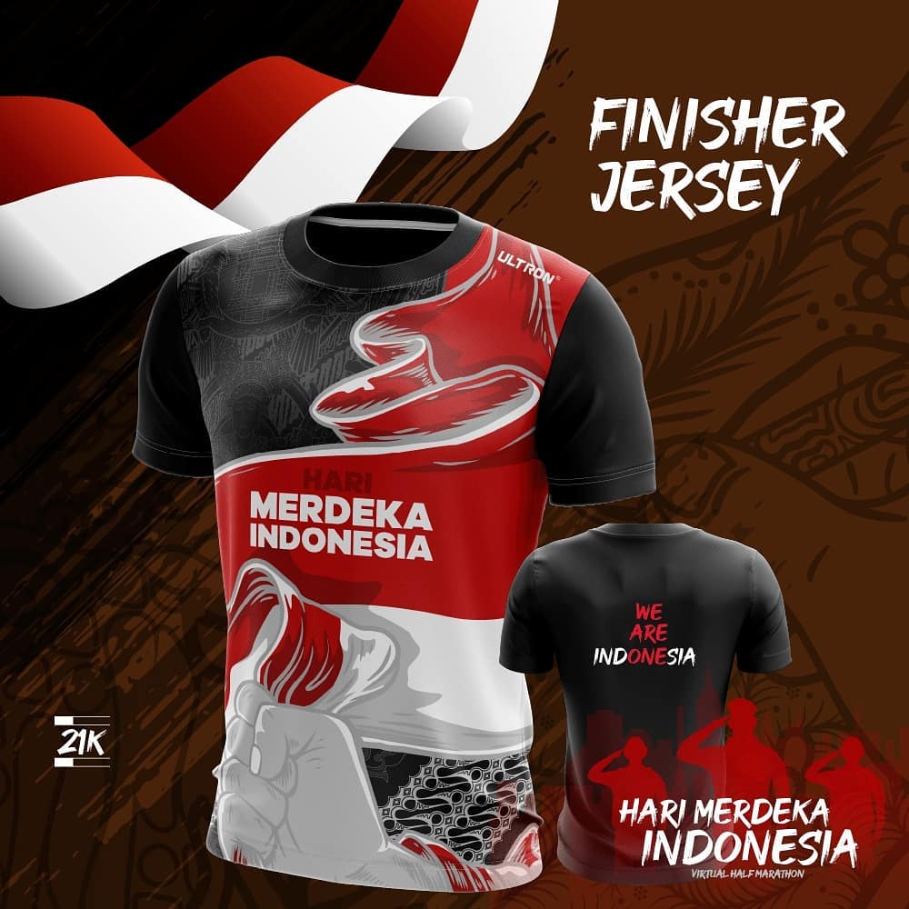 Tee 21K 🔍 Hari Merdeka Indonesia Virtual Half Marathon • 2021 Tee 21K 👕 Hari Merdeka Indonesia Virtual Half Marathon • 2021
