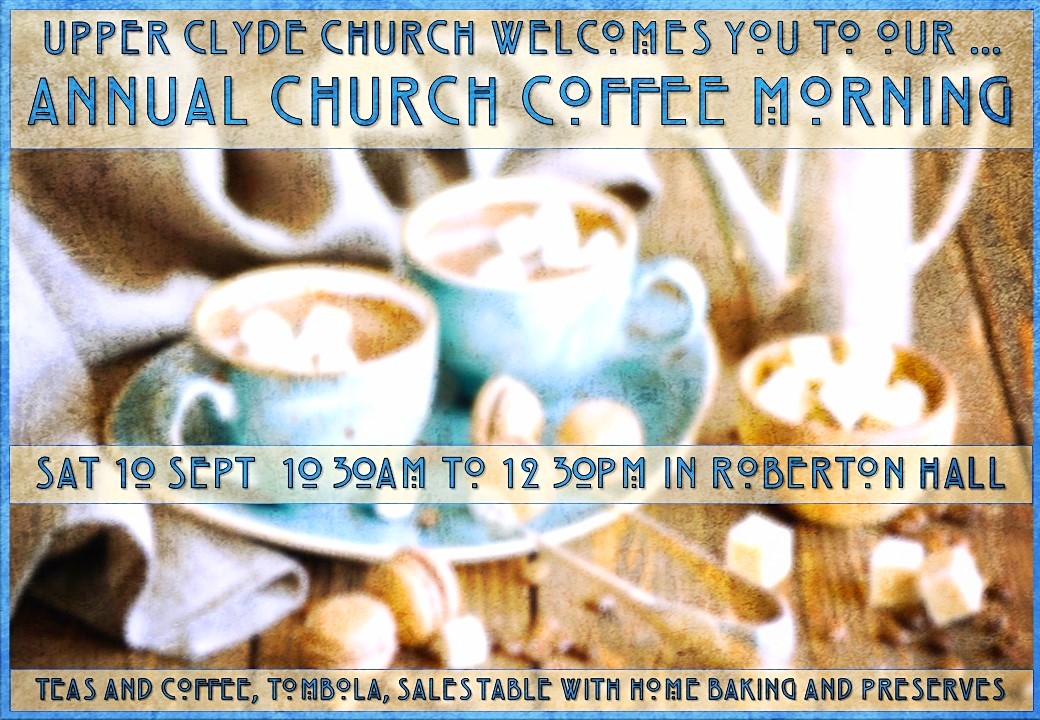 Upper Clyde Parish Church Annual Church Coffee Morning, 2016