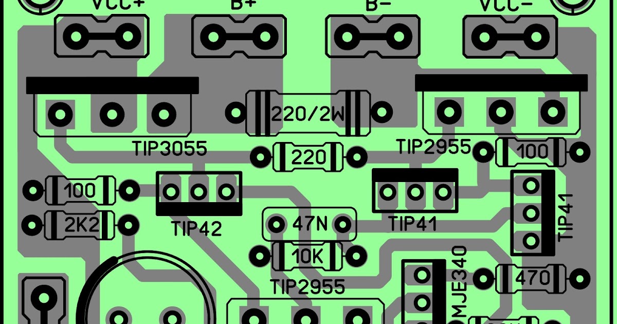 Layout PCB MCRO BAWOR STANDARD Driver amplifier - BLOGKAMARKU