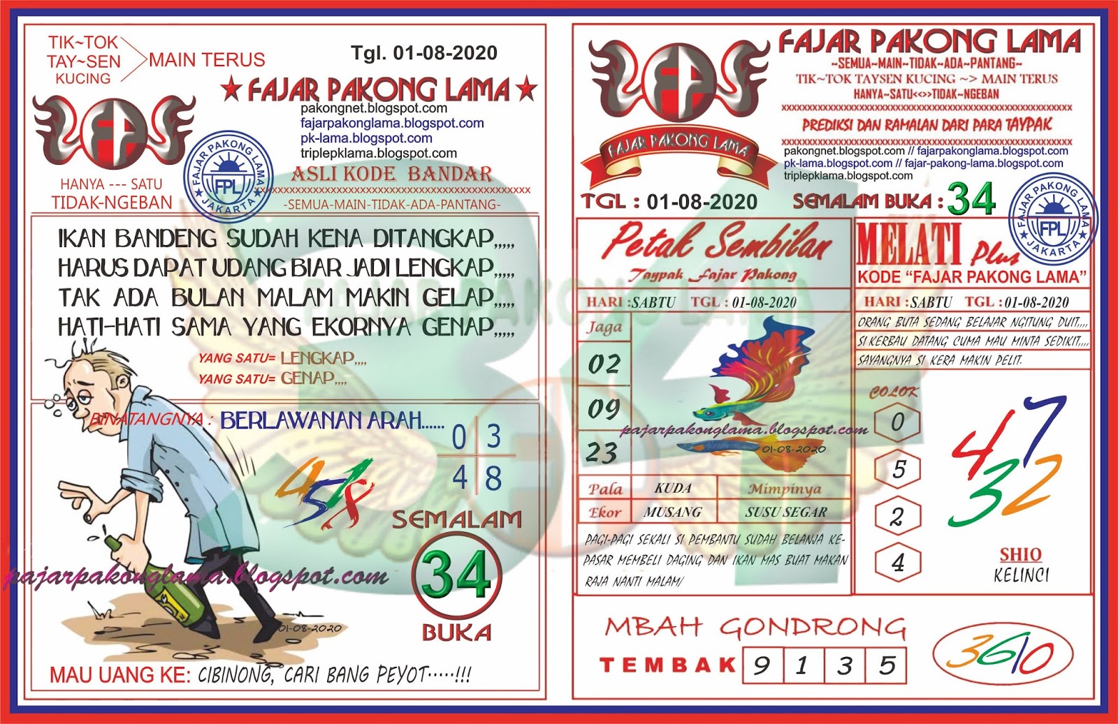 Syair Togel Hongkongpools 01 Agustus 2020 Paitolengkap