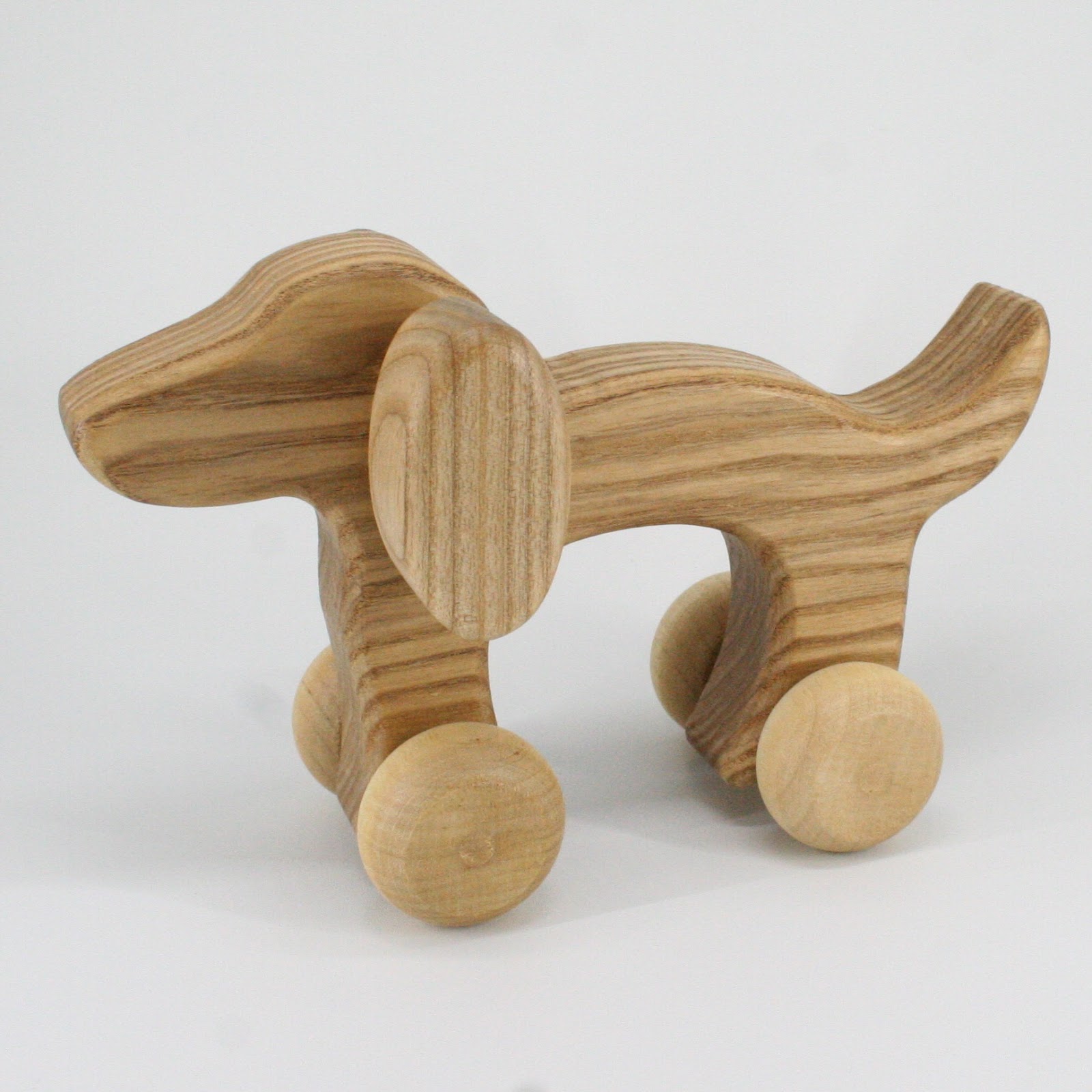 Lotes Wooden Toys Family Wheelie Animals
