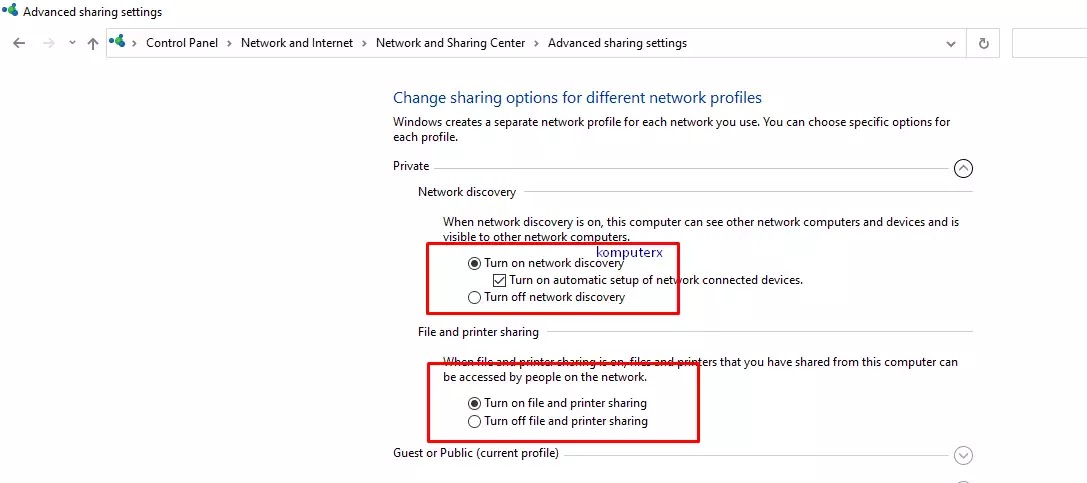 advanced sharing settings menu advanced sharing settings windows 10