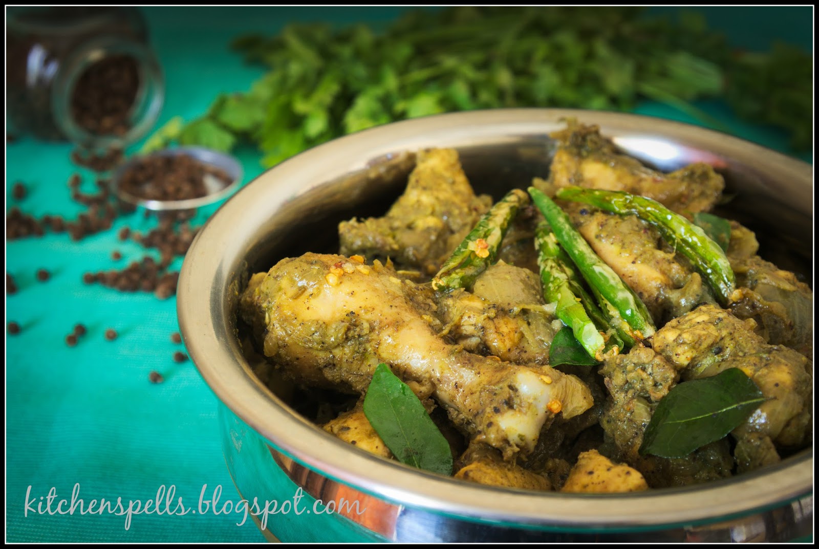 Coriander pepper chicken