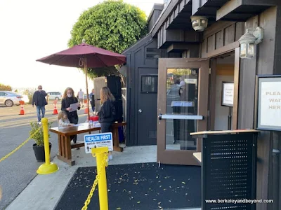entrance to Moonstone Beach Bar & Grill in Cambria, California