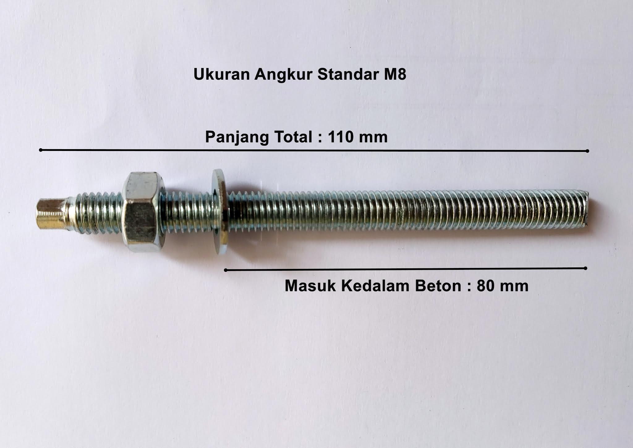 Ukuran Chemical Anchor (angkur) Chemical Anchor Indonesia