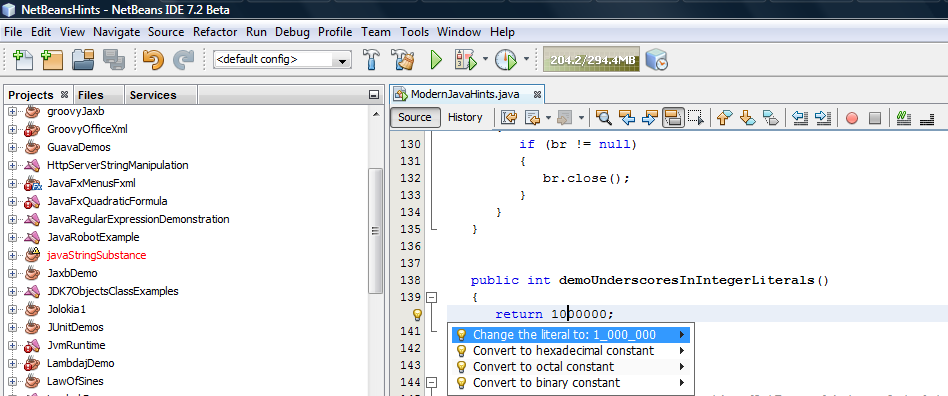 Inspired by Actual Events: NetBeans 7.2 beta: Faster and More Helpful