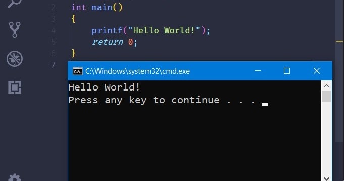 visual studio code c programming windows