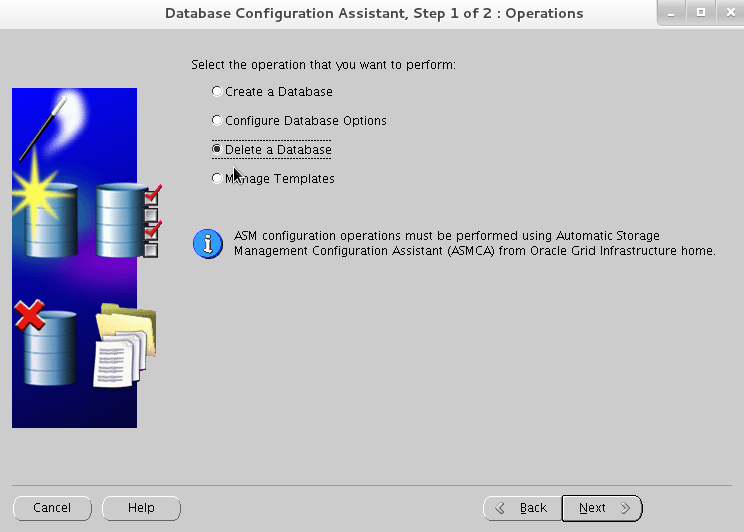 Deleting an oracle 11g database instance