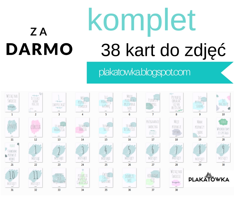 Az 38 Darmowe Karty Do Zdjec Milestone Plakatowka