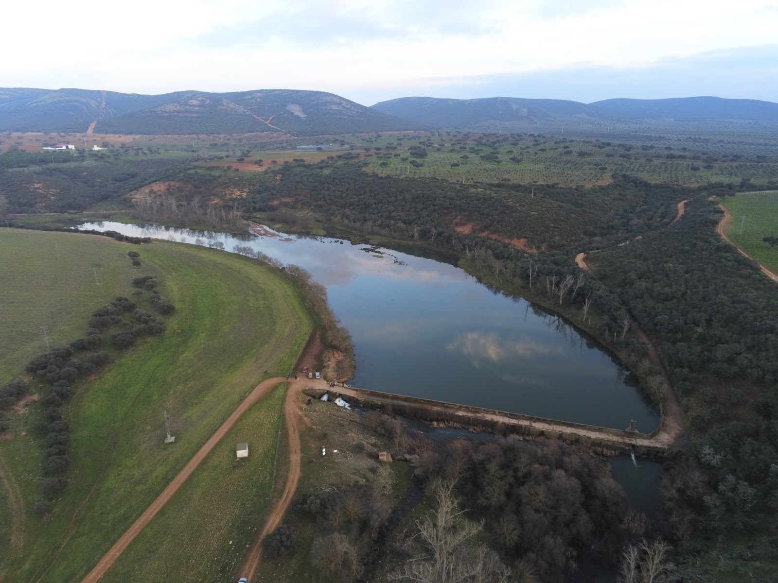 Los Ojuelos de Villarrubia de los Ojos Geografía, a vista de dron, con